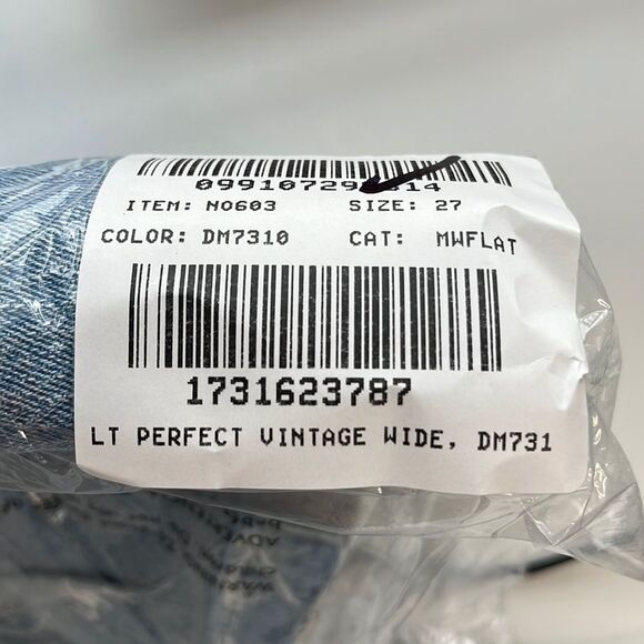 Madewell The Perfect Vintage Wide Leg Crop Jeans Womens Size 27 Blue - Picture 3 of 9